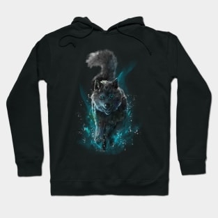 Funny wolf - ice version Hoodie